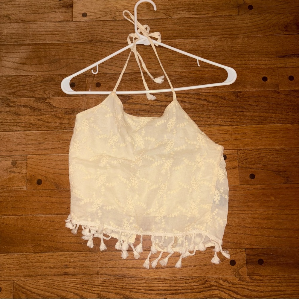 Boho Halter Crop Top